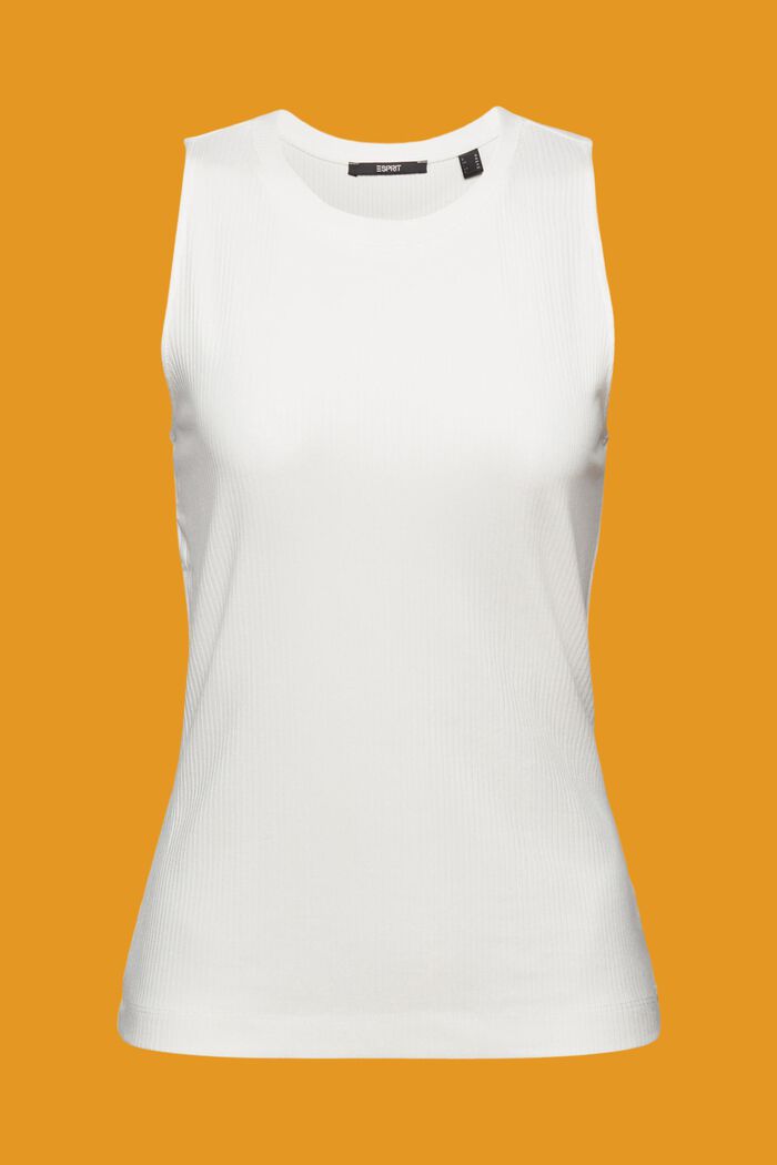 Ribbed tank top, OFF WHITE, detail image number 5