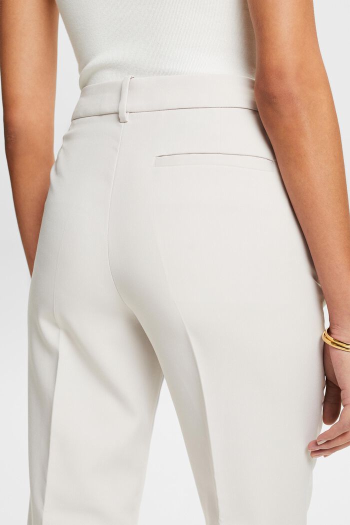 Low-Rise Straight Pants, LIGHT BEIGE, detail image number 4