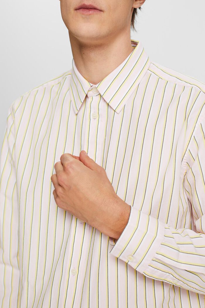Striped Cotton Shirt, PASTEL PINK, detail image number 2