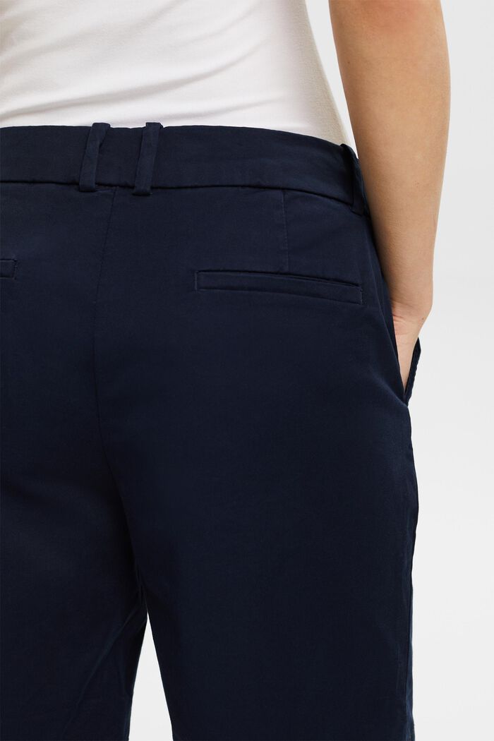 Cuffed Twill Shorts, NAVY, detail image number 3