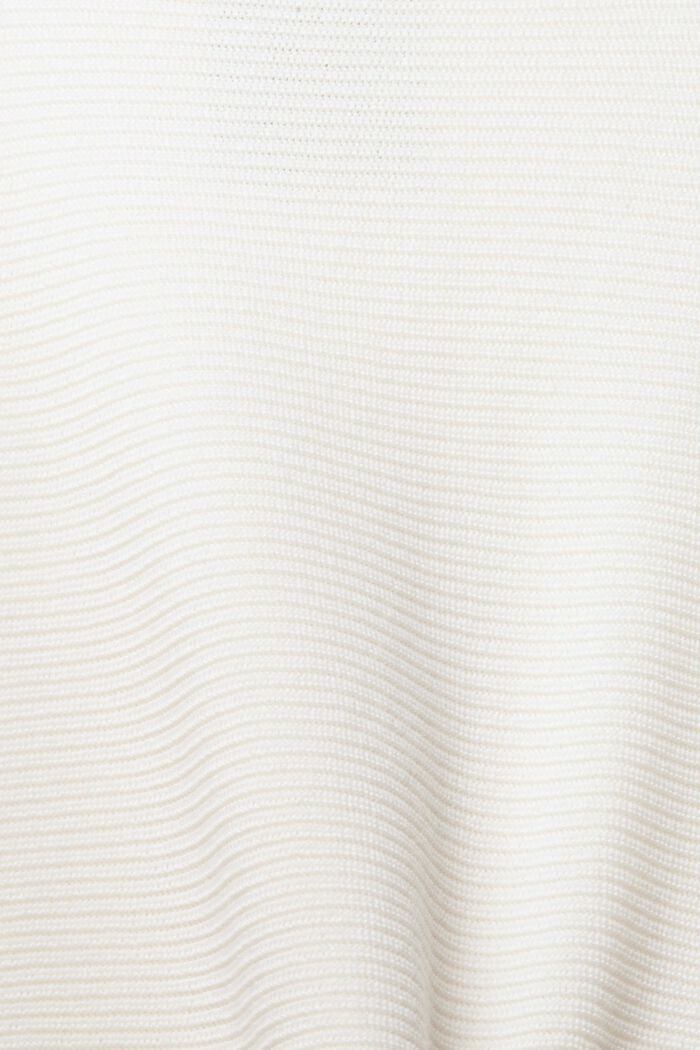 Bateau neck jumper made of organic cotton/TENCEL™, OFF WHITE, detail image number 1