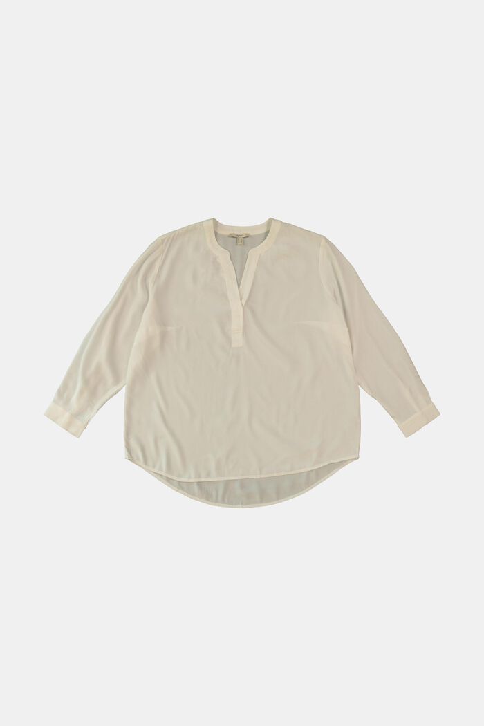 CURVY blouse made of LENZING™ ECOVERO™, OFF WHITE, detail image number 0
