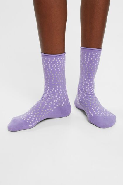 2-pack of dot pattern socks, organic cotton