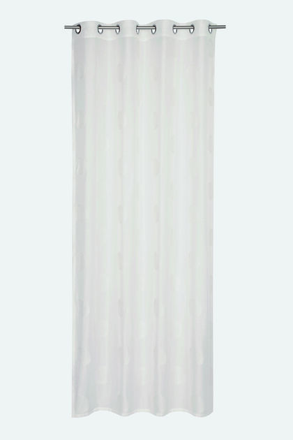 Sheer eyelet curtain with embroidery
