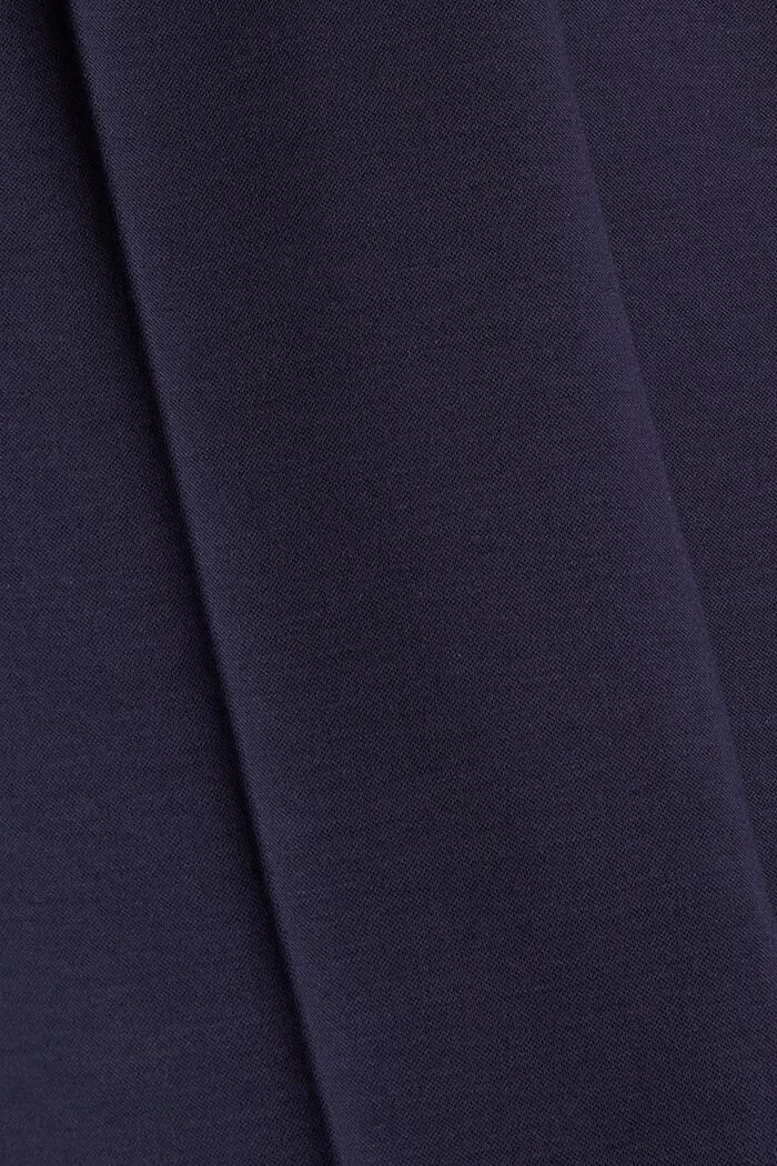 Stretch trousers with a belt and straight leg, NAVY, detail image number 4