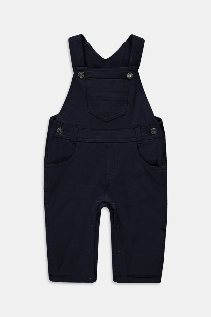Dungarees with press studs