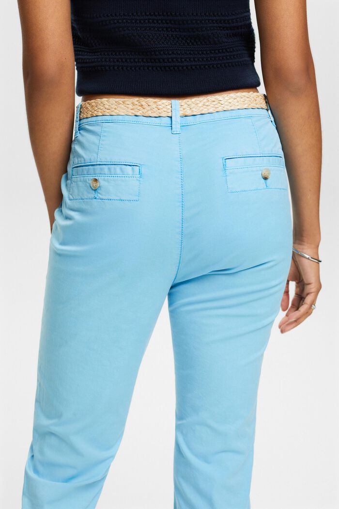 Belted Chino, LIGHT TURQUOISE, detail image number 3