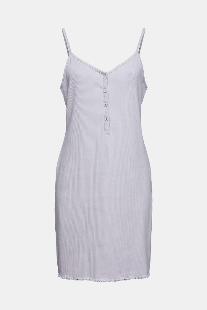 Ribbed jersey nightdress, LIGHT BLUE LAVENDER, overview