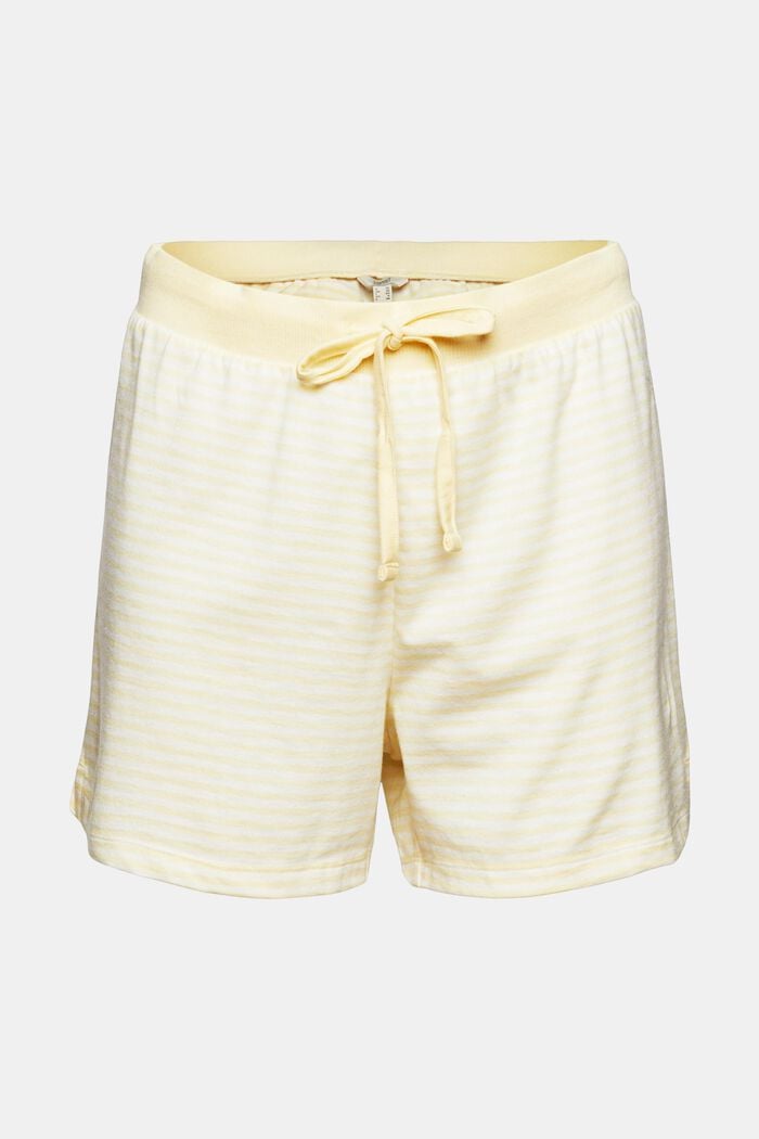 Jersey pyjama shorts, organic cotton blend