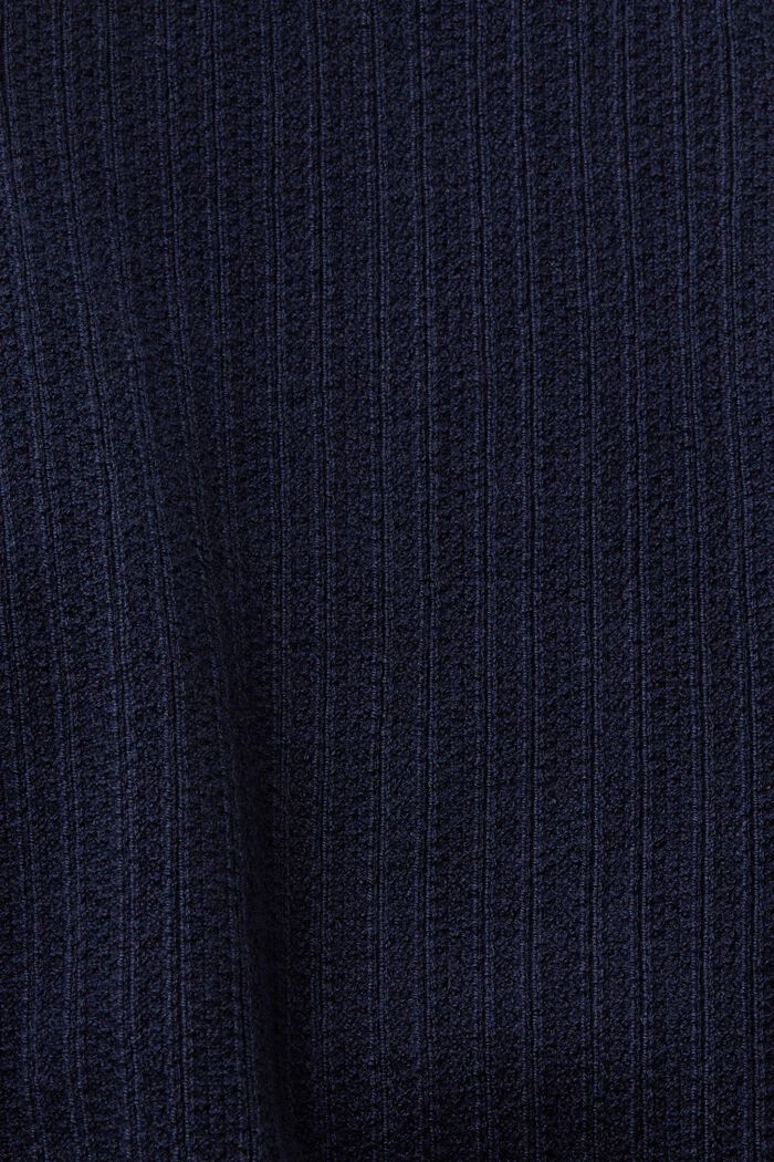 Two-Tone Cropped Sweater Tank, NAVY, detail image number 5