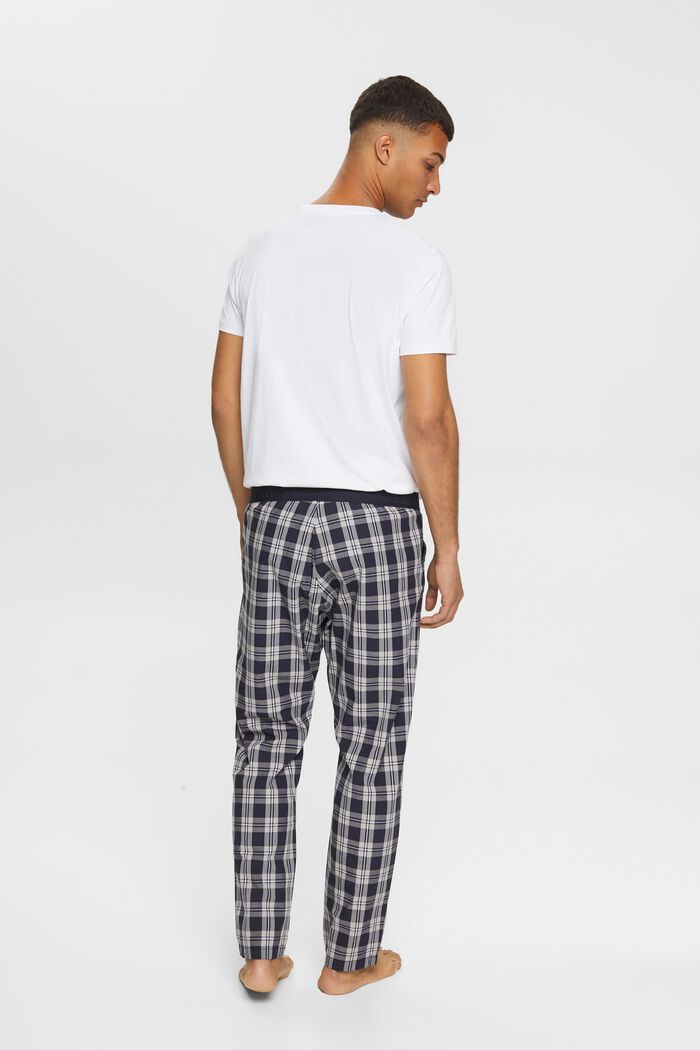Checked pyjama trousers, NAVY, detail image number 4