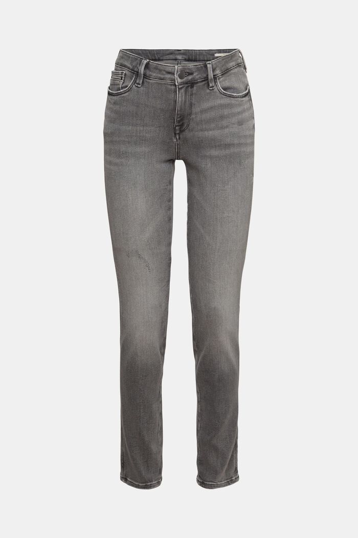 Slim fit stretch jeans, Dual Max, GREY MEDIUM WASHED, detail image number 2