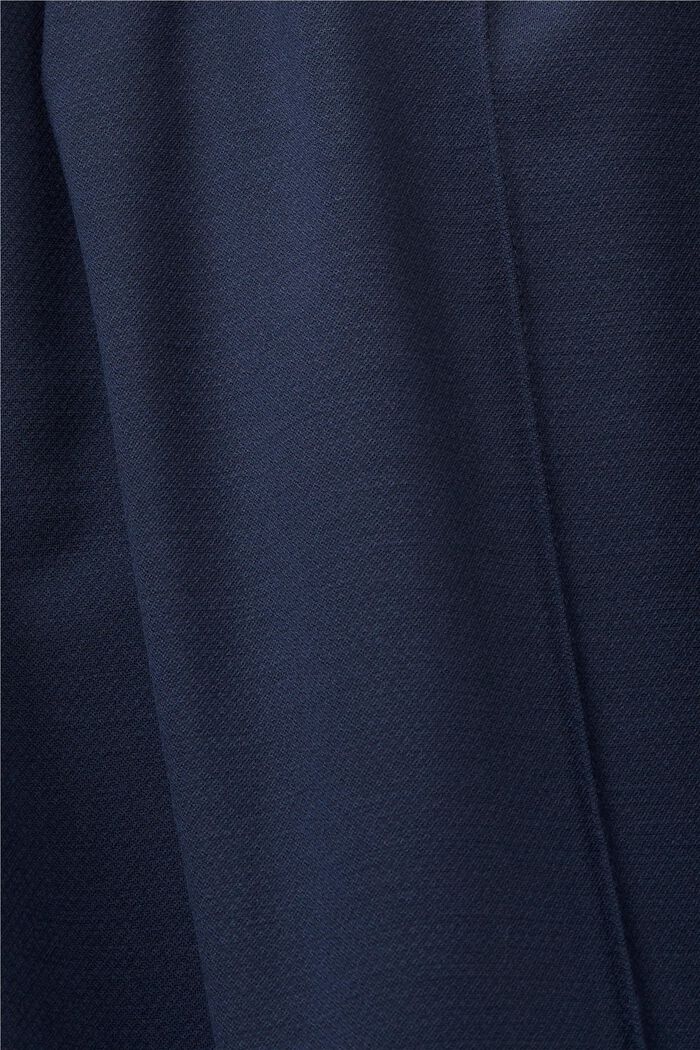 Mid-rise wide leg trousers, NAVY, detail image number 6
