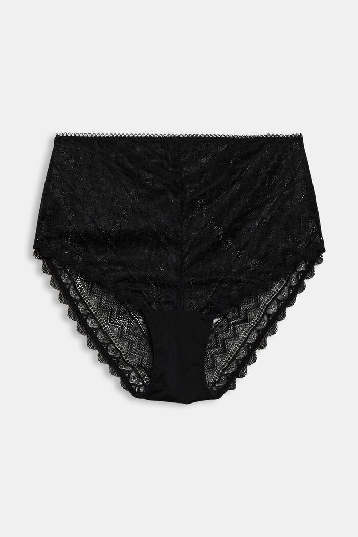 Recycled: high-waisted briefs made geometric lace