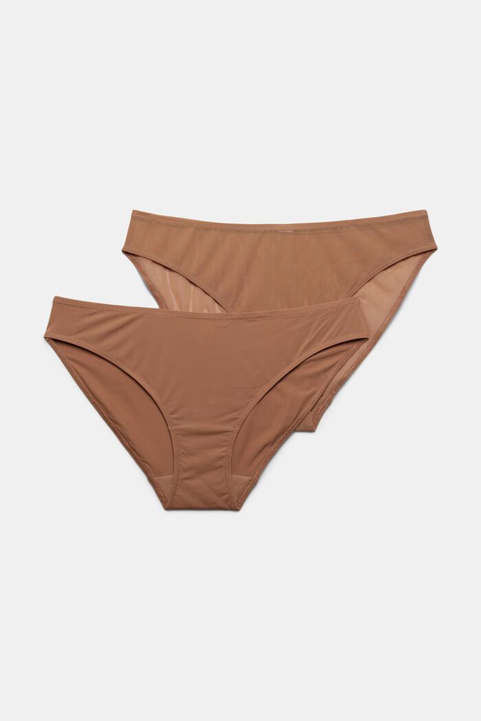 Microfibre briefs in a double pack, SKIN BEIGE, detail image number 0