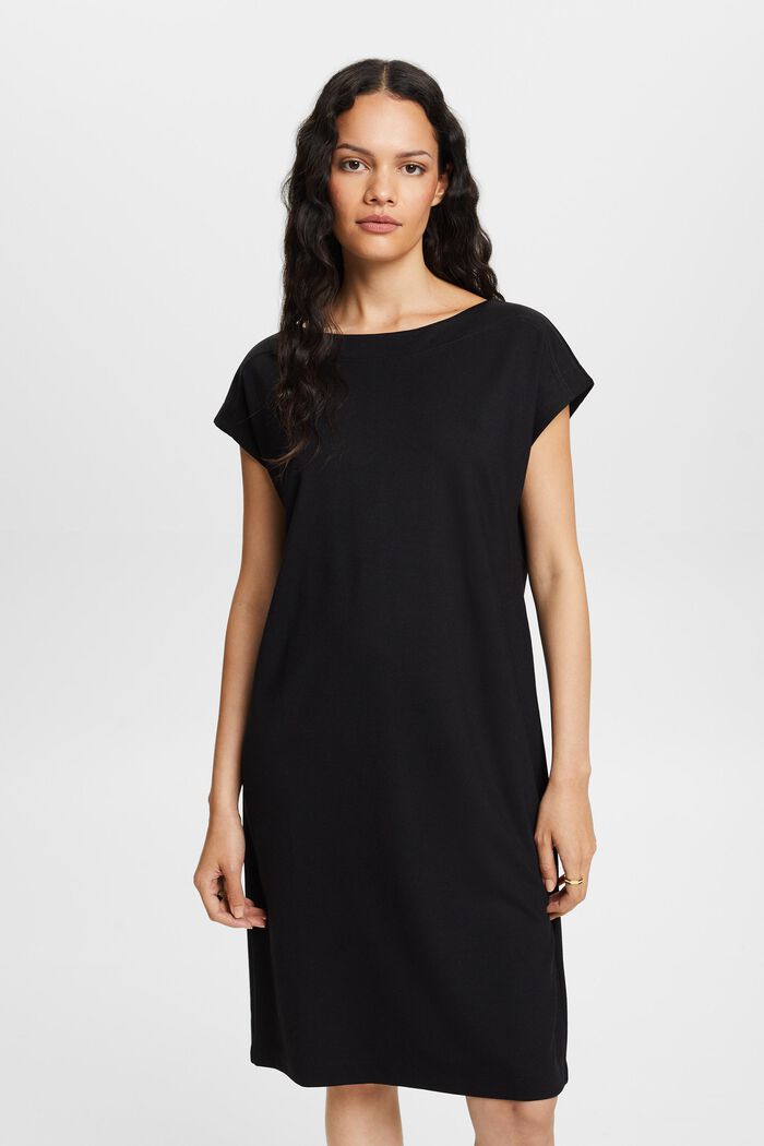 Jersey mini dress, BLACK, detail image number 0