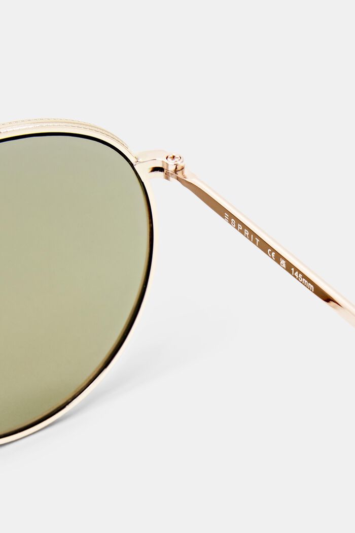 Mirrored Round Sunglasses, ROSEGOLD, detail image number 3