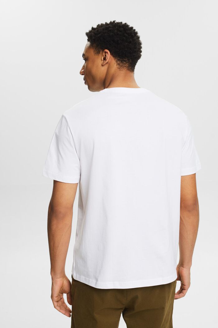 Short-Sleeve Crewneck T-Shirt, WHITE, detail image number 2