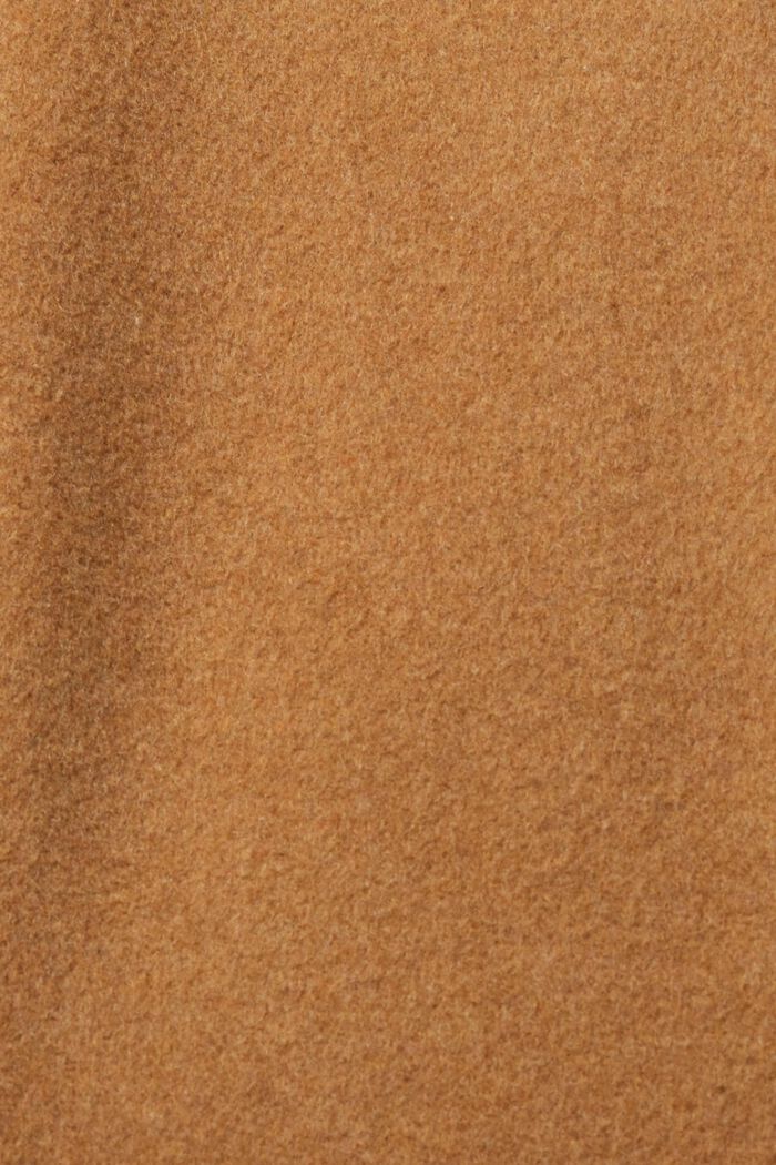 Double breasted wool blend coat, CARAMEL, detail image number 6