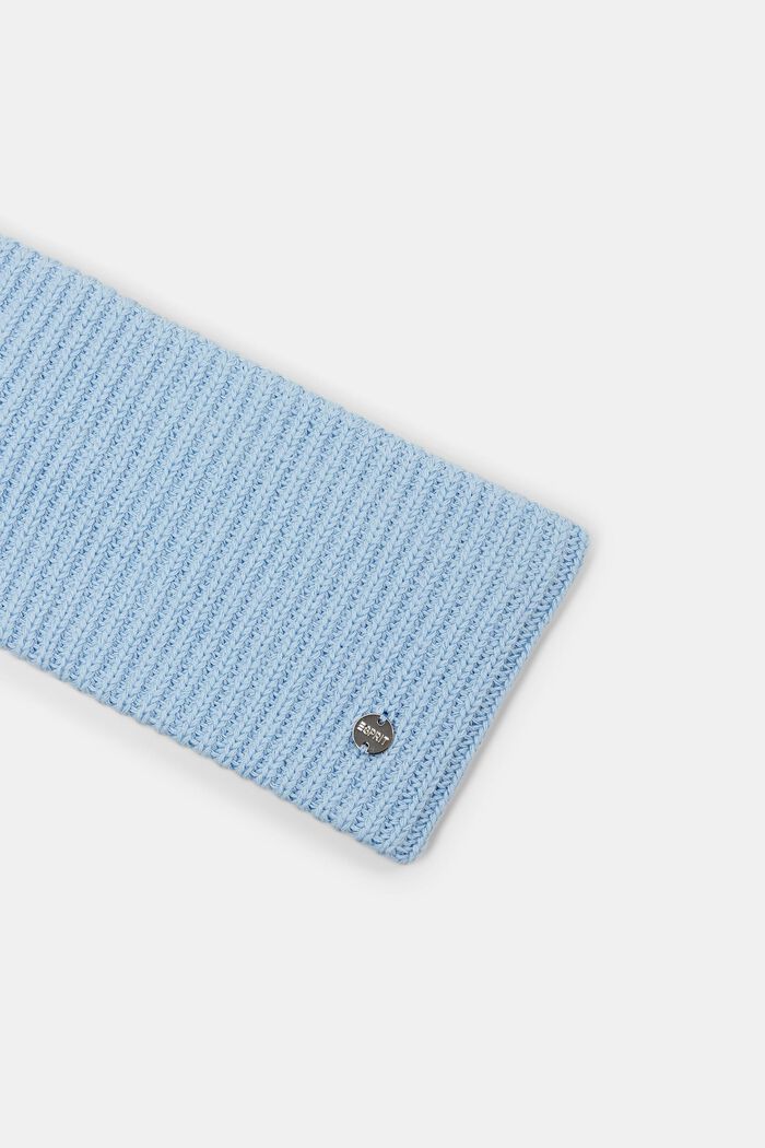 Rib knit handband, PASTEL BLUE, detail image number 1