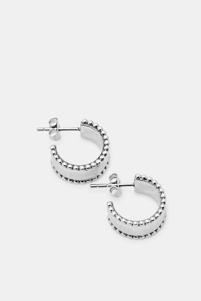 Bold hoop earrings, stainless steel