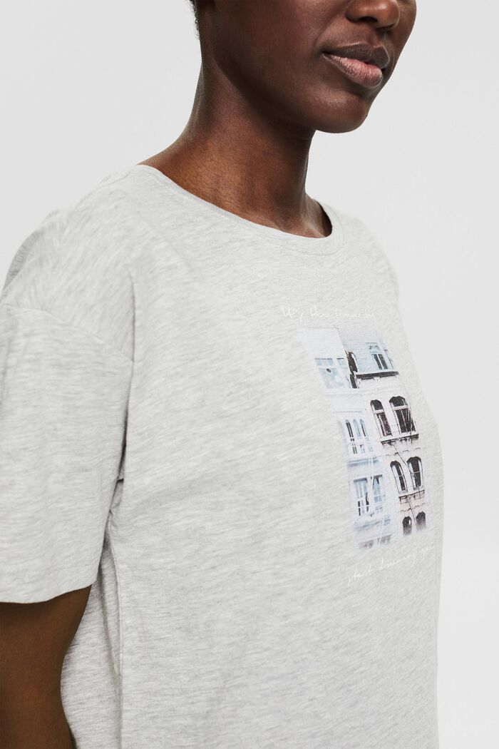 Photo print T-shirt, blended organic cotton