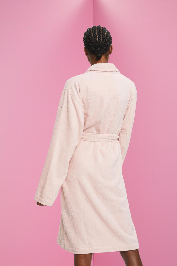 Unisex bathrobe, 100% cotton, ROSE, detail image number 3