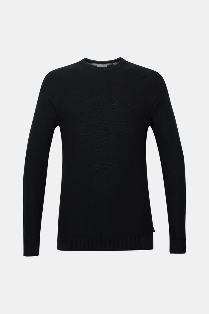 Piqué jumper, 100% cotton, BLACK, detail image number 0