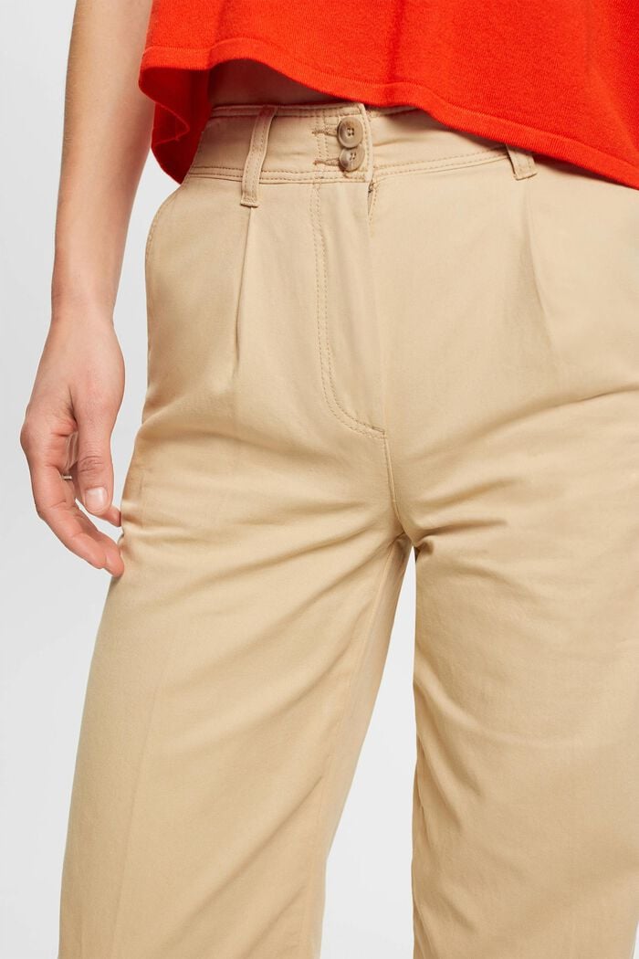 Wide leg chino trousers, SAND, detail image number 2