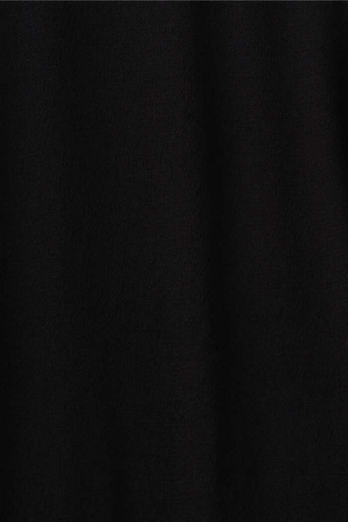 Crinkled Chiffon Mini Dress, BLACK, detail image number 5