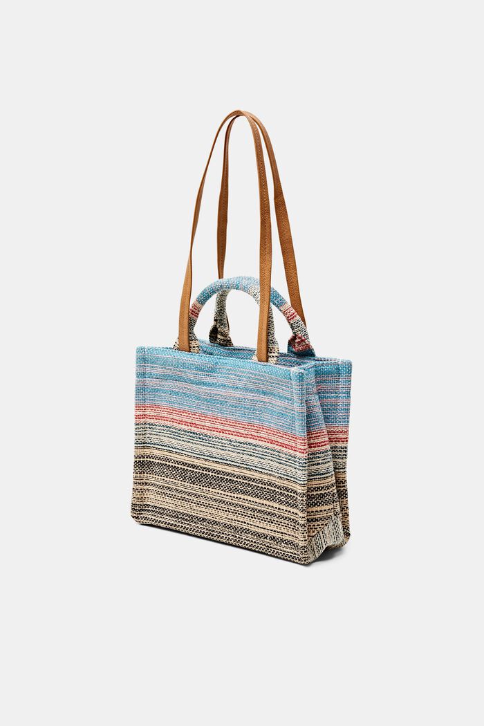 Small shopper bag in multi-coloured design, MULTI COLOUR, detail image number 2