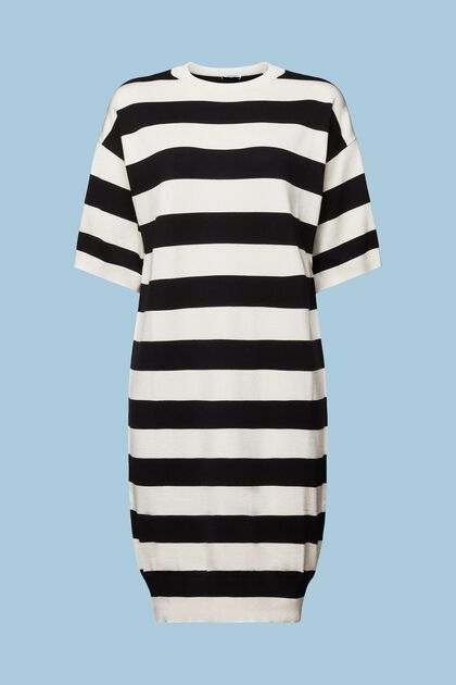 Oversized Striped Knit Dress