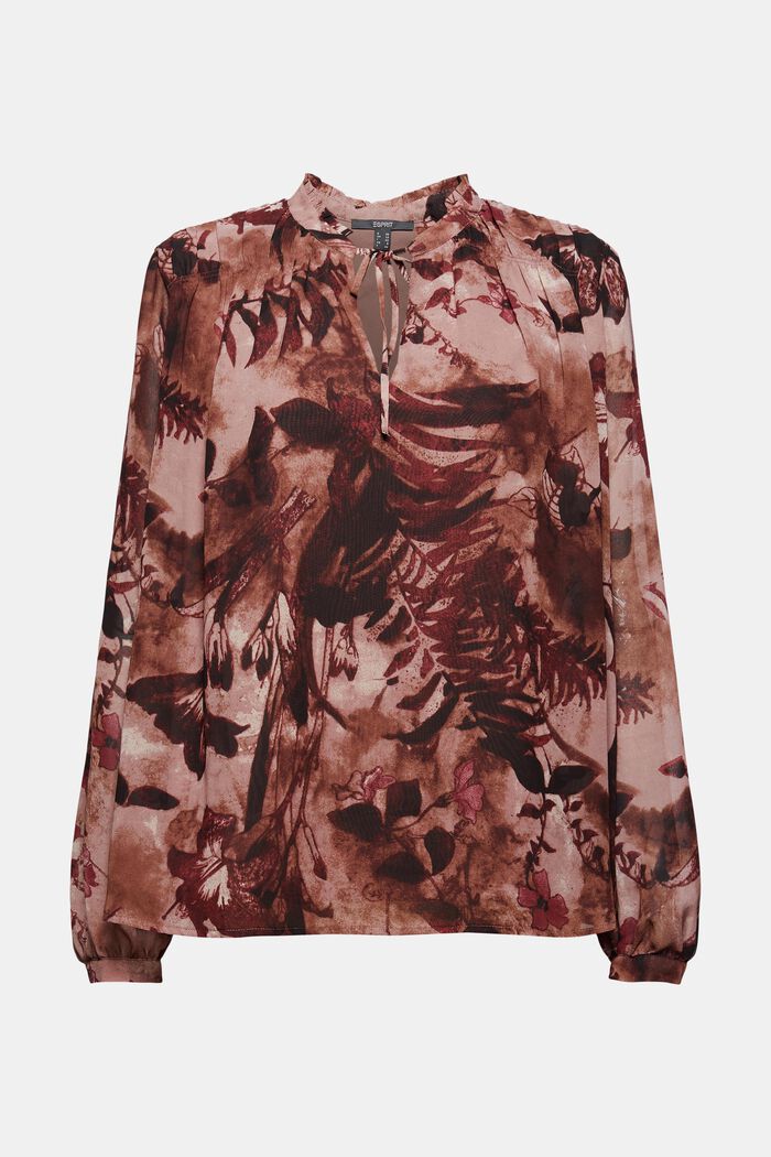 Recycled: chiffon blouse with a floral print