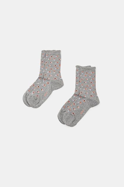 ESPRIT - 2-Pack Polka Dot Socks, Organic Cotton at our online shop