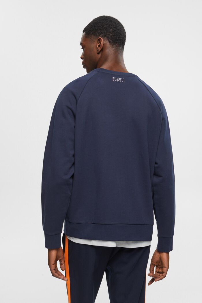 Relaxed fit cotton sweatshirt, NAVY, detail image number 3