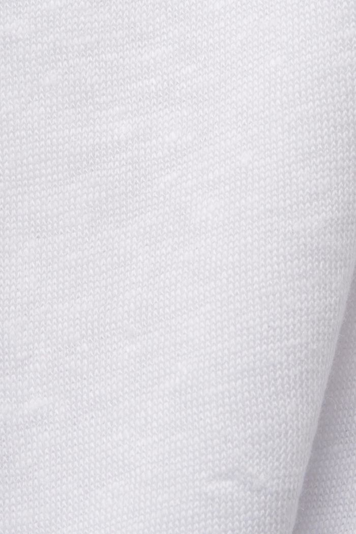 Crochet Trim Linen Tank Top, WHITE, detail image number 5