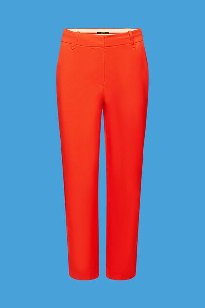 High-rise slim fit trousers