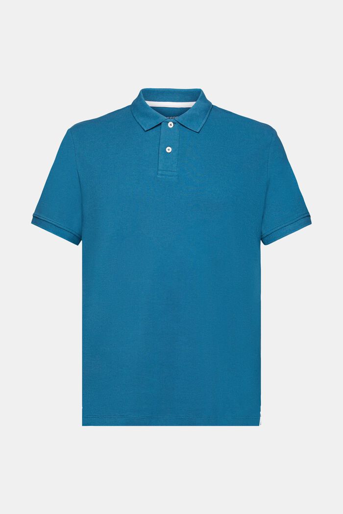 Slim fit polo shirt, PETROL BLUE, detail image number 6