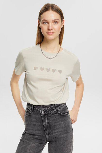 T-shirt with chest print