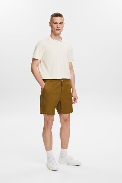 Cotton-Linen Bermuda Shorts