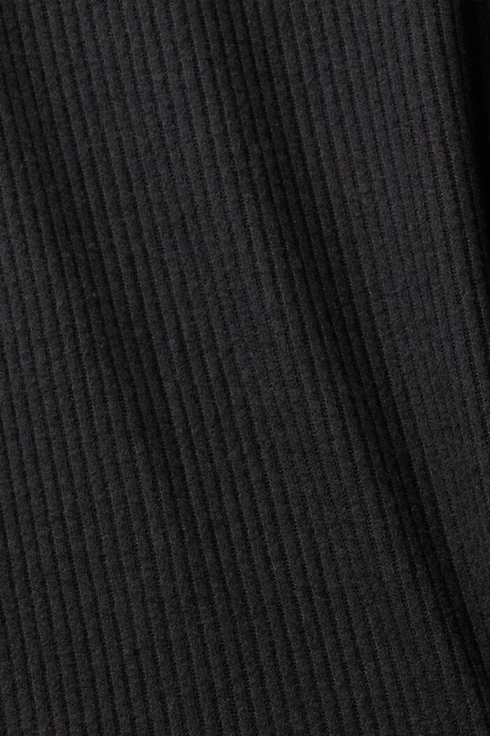 Ribbed midi skirt, BLACK, detail image number 6
