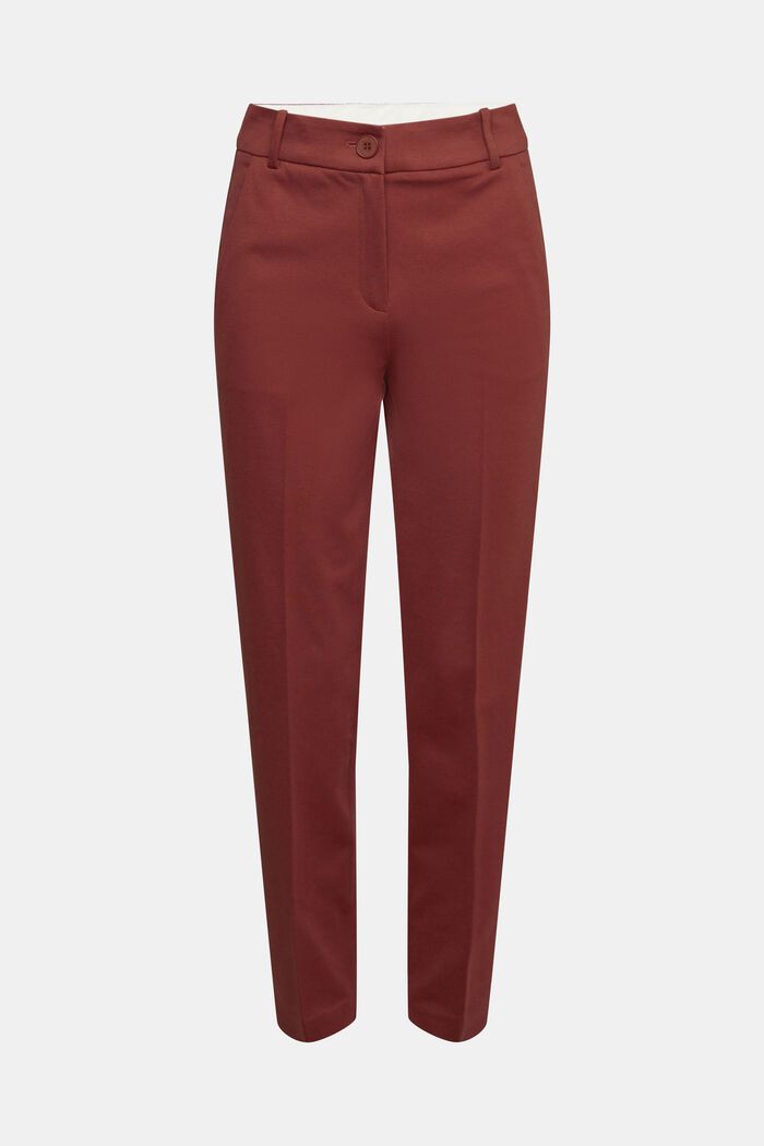 SPORTY PUNTO mix & match tapered trousers, RUST BROWN, detail image number 2