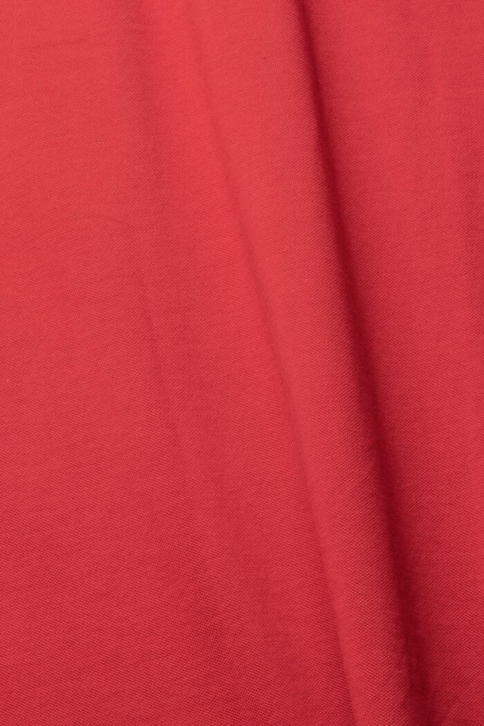 Cotton piqué polo shirt, BERRY RED, detail image number 1