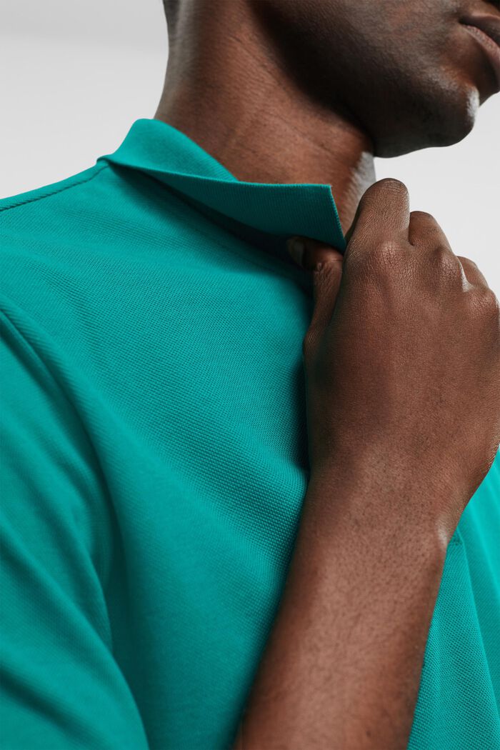 Slim fit polo shirt, EMERALD GREEN, detail image number 2