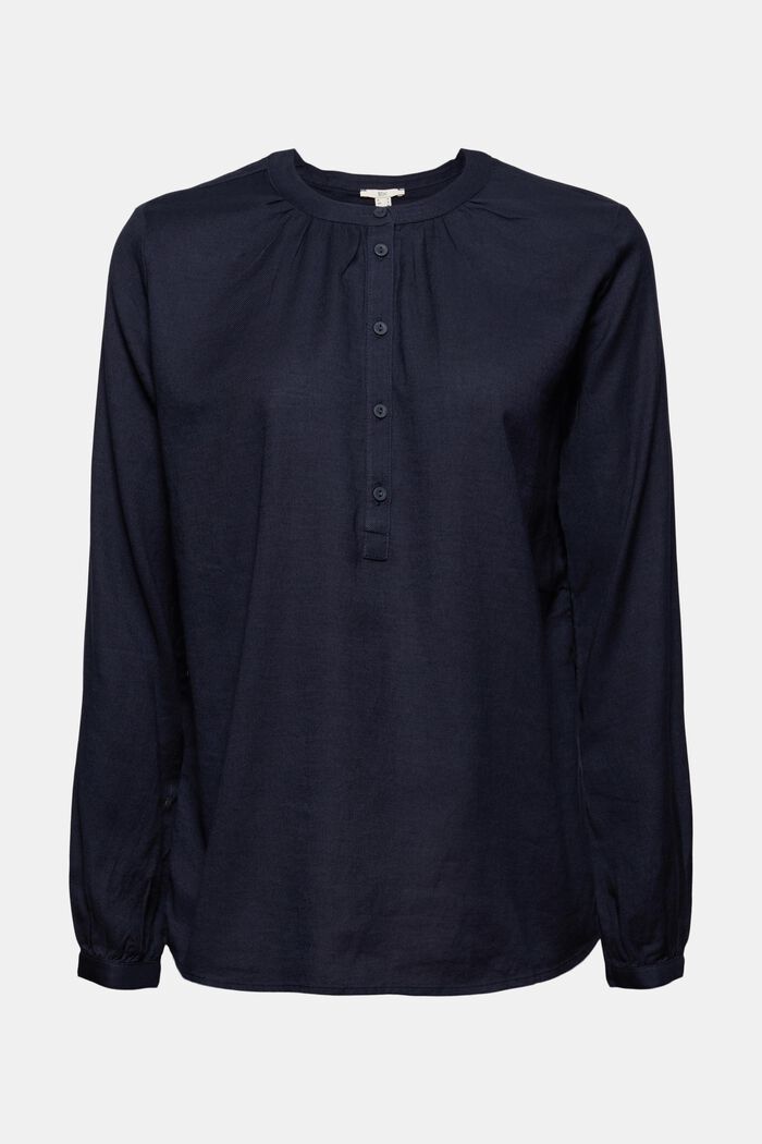 Henley blouse made of 100% cotton