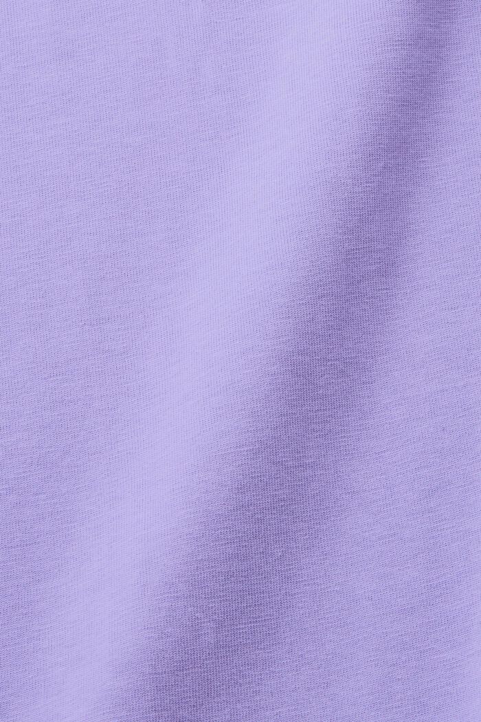 Loose T-shirt, 100% cotton, PURPLE, detail image number 6