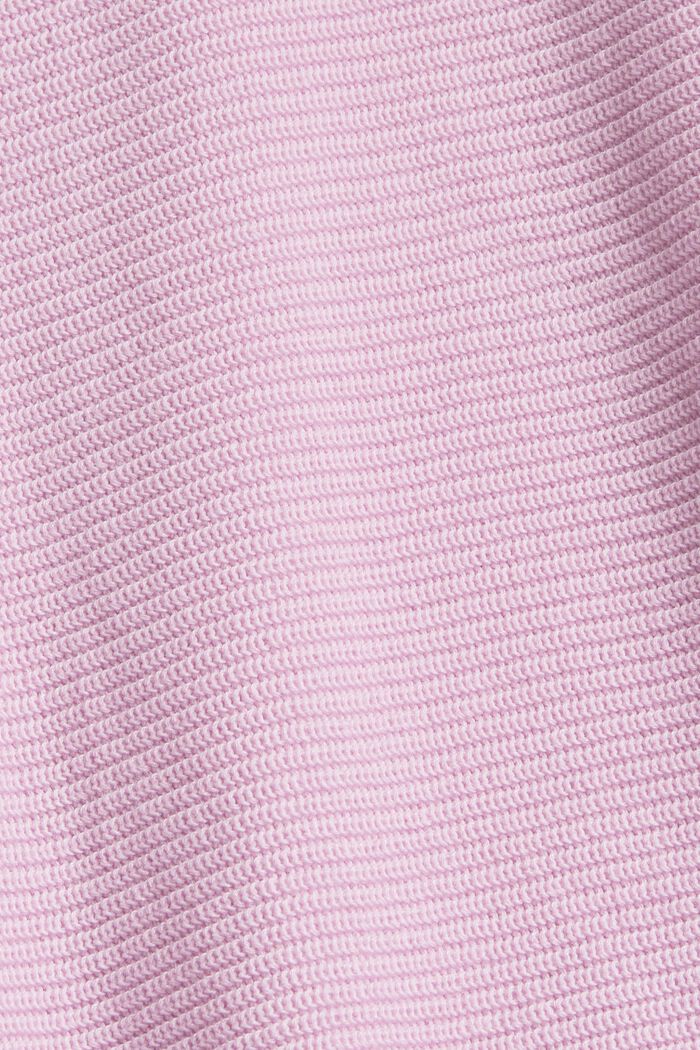 Bateau neck jumper made of organic cotton/TENCEL™, LILAC, detail image number 4