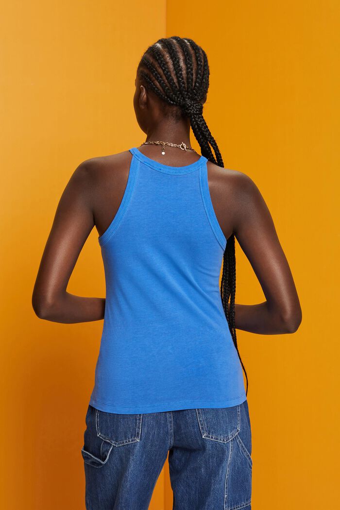 Jersey tank top, BRIGHT BLUE, detail image number 3