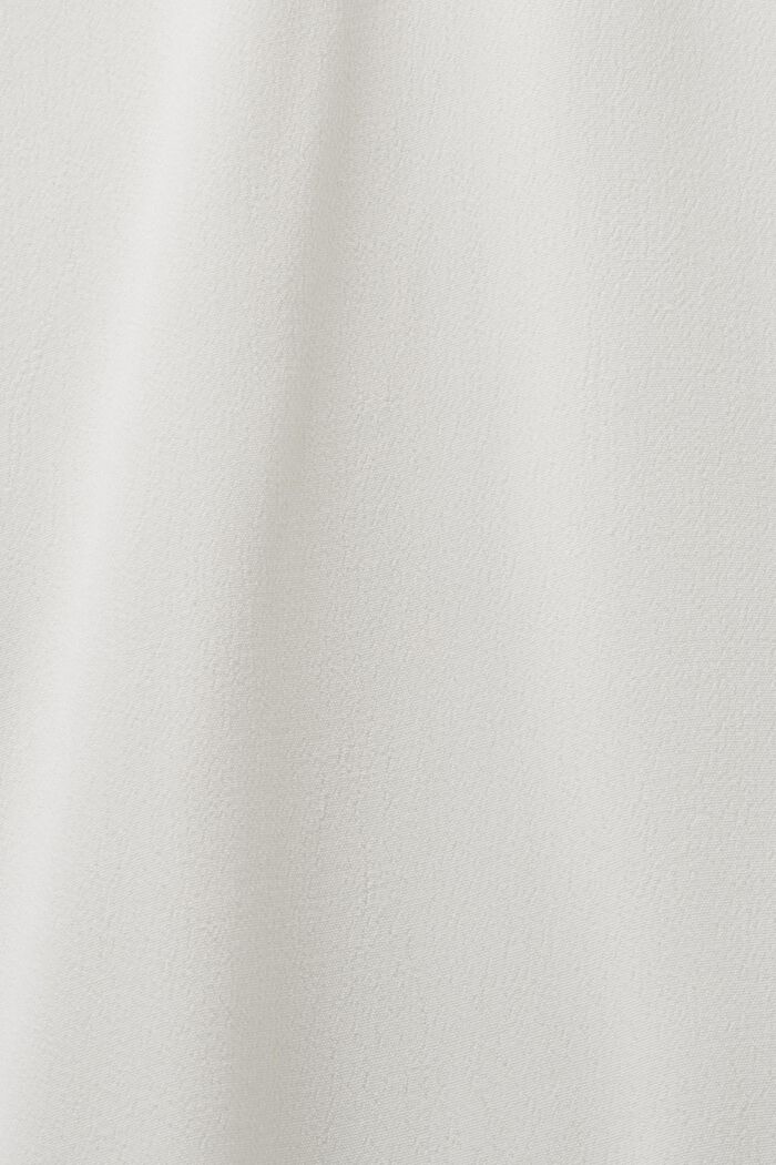 Basic V-Neck Blouse, OFF WHITE, detail image number 5