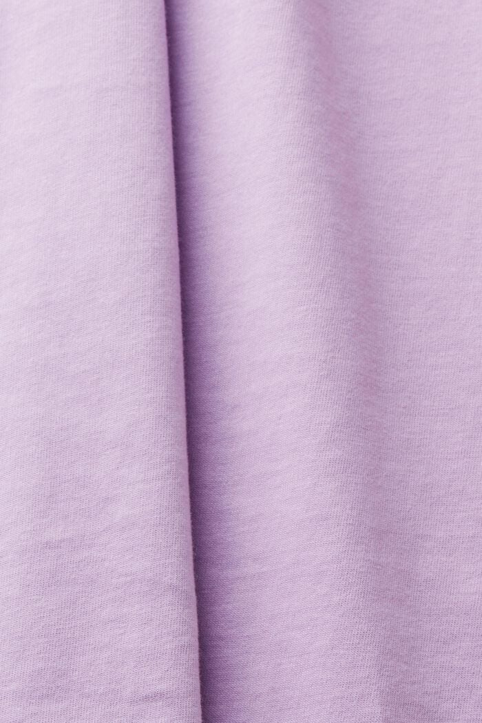 Long sleeved boat neck top, LILAC, detail image number 5